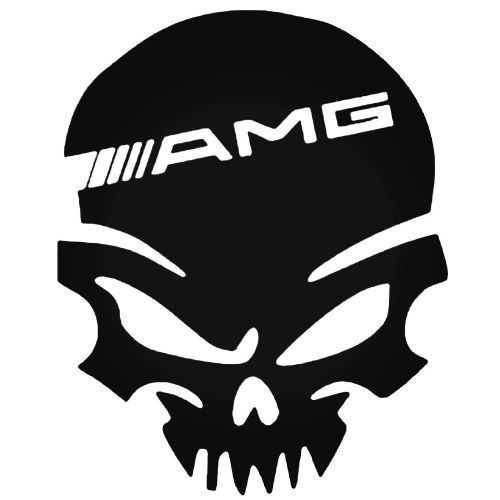 Skull AMG Car Stickers Motorbike Vinyl Decals Fairings Panniers